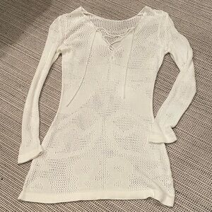 White Long Sleeve Top